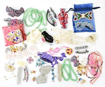 Lot 1113 - A mixed lot of costume jewellery, to include...