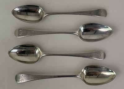 Lot 588 - A set of four George IV hallmarked silver...