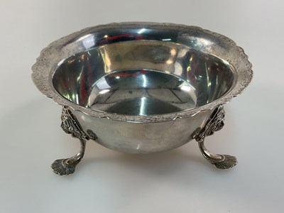Lot 574 - WEST & SONS; a George V hallmarked silver bowl...