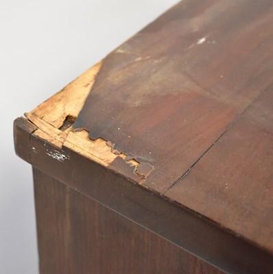 Lot 142 - A Victorian mahogany bow-front chest of two...