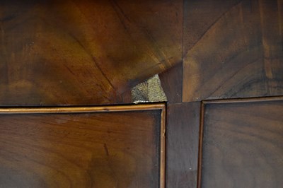 Lot 142 - A Victorian mahogany bow-front chest of two...