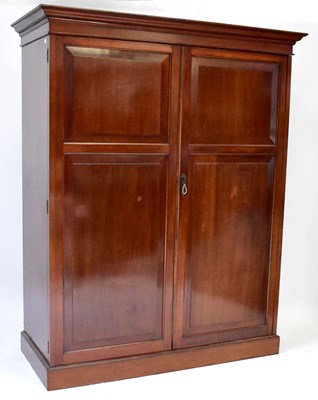 Lot 148 - An early 20th century mahogany two-door...