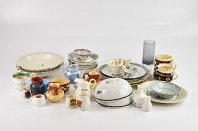 Lot 1320 - A selection of 19th century and later ceramics,...