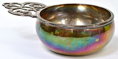 Lot 776 - WILLIAM SEITZ; a sterling silver porringer...