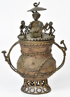 Lot 295 - An Ashanti kuduo ancestral soul holder twin...