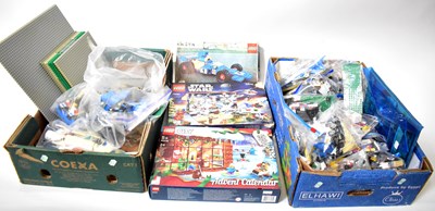 Lot 421 - LEGO; a quantity of various Lego kits to...