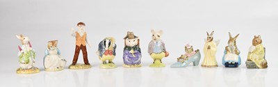 Lot 1257 - ROYAL ALBERT; ten Beatrix Potter figures...