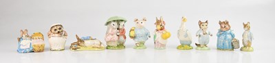 Lot 1258 - ROYAL ALBERT; ten Beatrix Potter figures...