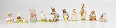 Lot 1260 - ROYAL ALBERT; ten Beatrix Potter figures...