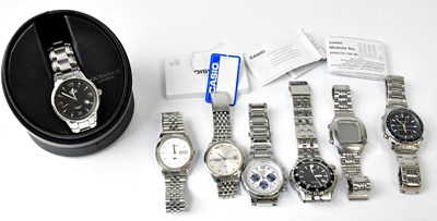Lot 1169 - Seven gentleman's wristwatches comprising a...