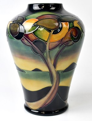 Lot 255 - MOORCROFT; a 'Western Isles' pattern baluster...