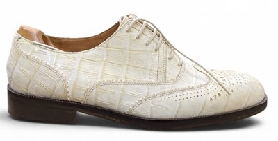 Lot 464 - JOHN LOBB; a pair of gentleman's white...