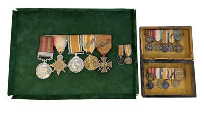 Lot 401 - A set of five WWI medals comprising 1914...