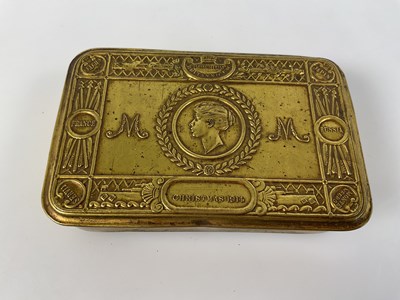Lot 210 - A WWI Princess Mary Christmas gift tin, with...