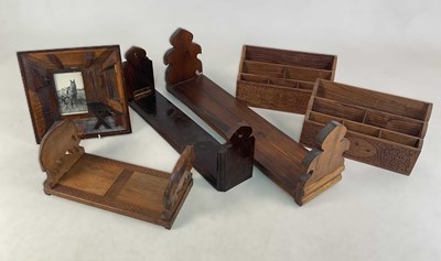 Lot 105 - A book slide, the ends in the form of...