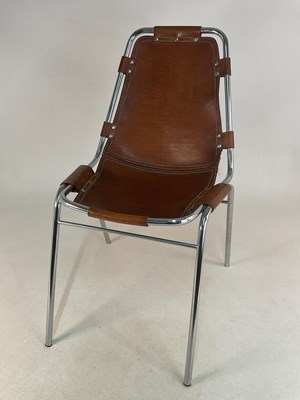 Lot 780 - CHARLOTTE PERRIAND; a 'Les Arc' chair, with...