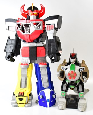Lot 432 - Four Power Rangers plastic toys comprising a...