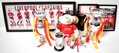 Lot 651 - LIVERPOOL FC; a group of collectibles...