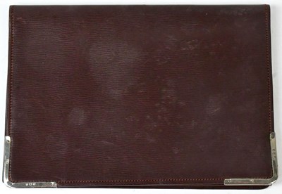 Lot 538 - A silver mounted willow calf leather wallet,...