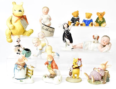 Lot 495 - A collection of bisque porcelain miniature and...