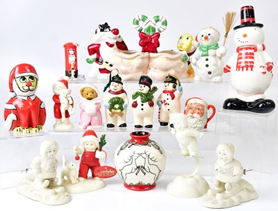 Lot 276 - A collection of Christmas related ceramics,...