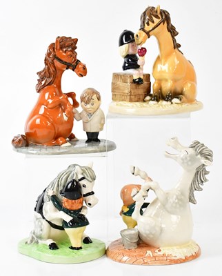 Lot 243 - ROYAL DOULTON; four 'Thelwell' models of...