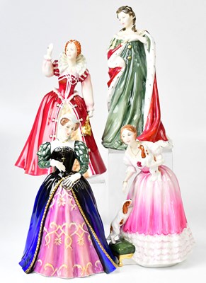 Lot 238 - ROYAL DOULTON; four 'Queens of the Realm'...