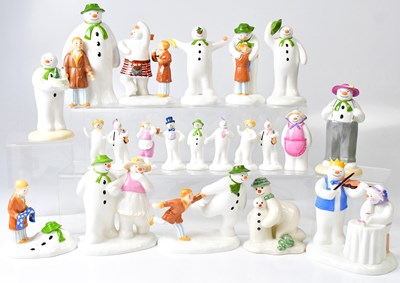 Lot 245 - Twenty Royal Doulton and Coalport 'The Snowman'...