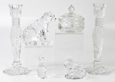 Lot 308 - A pair of Waterford cut lead crystal glass...