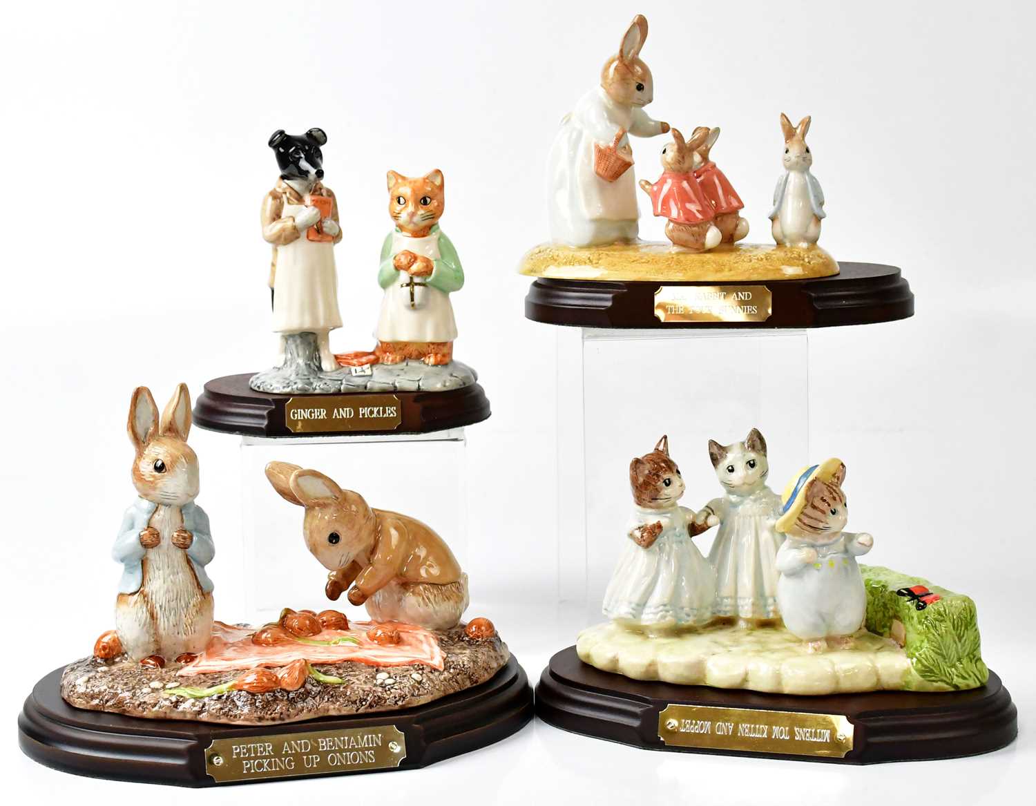 Lot 246 - Eighteen Beatrix Potter figures comprising...