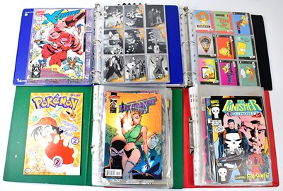 Lot 480 - A collection of comic books and trading cards...