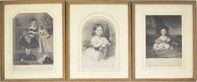 Lot 617 - Nine various 19th century prints depicting...