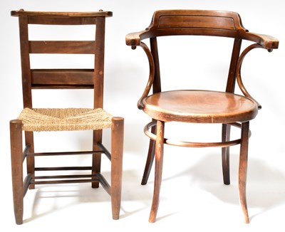 Lot 154 - A late 19th/early 20th century Thonet style...