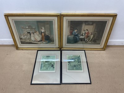 Lot 409 - AFTER W R BIGG RA; two engravings, 'The Romps'...