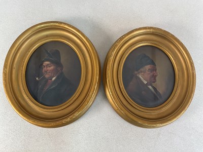 Lot 426 - UNATTRIBUTED; oils on board, a pair of...