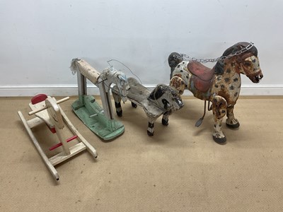 Lot 180 - Toy horses, to include a modern John Crane...