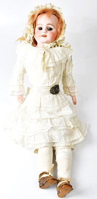 Lot 500 - A vintage bisque headed doll, possibly by Bahr...