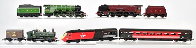 Lot 348 - HORNBY; four boxed electric OO gauge train...