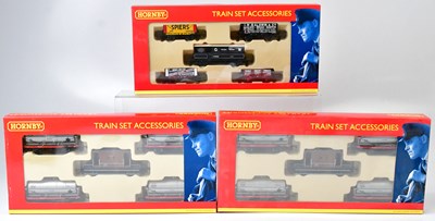 Lot 329 - HORNBY; three model railway train set...