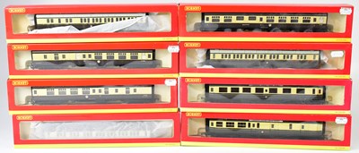 Lot 346 - HORNBY; eight boxed model railway OO gauge...