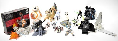 Lot 455 - STAR WARS; various models, space craft,...