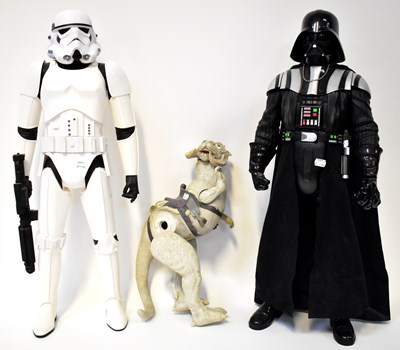 Lot 439 - STAR WARS; three plastic models, two...