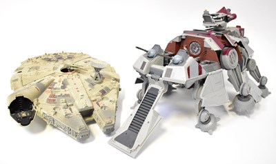 Lot 468 - STAR WARS; four large models, comprising a...