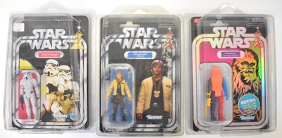 Lot 474 - STAR WARS; nine boxed figures by Kenner, from...