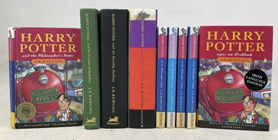 Lot 495 - J K ROWLING; a collection of nine books, with...