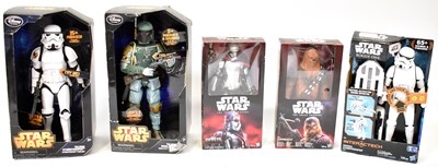 Lot 443 - STAR WARS; five boxed figures, comprising...