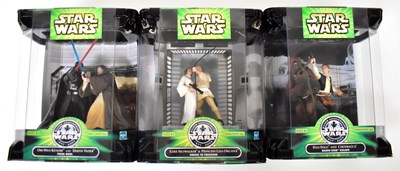 Lot 465 - STAR WARS; nine boxed and carded Silver...