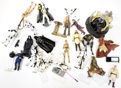 Lot 452 - STAR WARS; a quantity of action figures,...