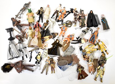 Lot 472 - STAR WARS; a collection of action figures,...