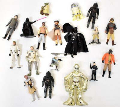 Lot 446 - STAR WARS; a collection of action figures,...